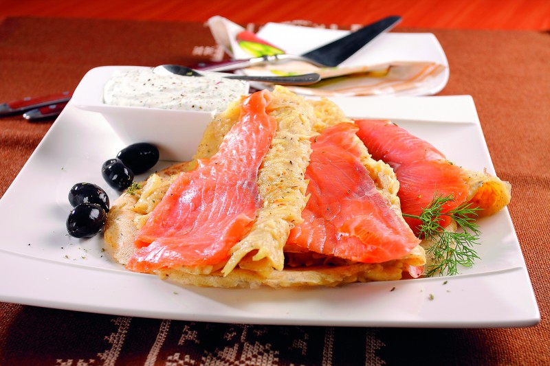 crostini cu somon