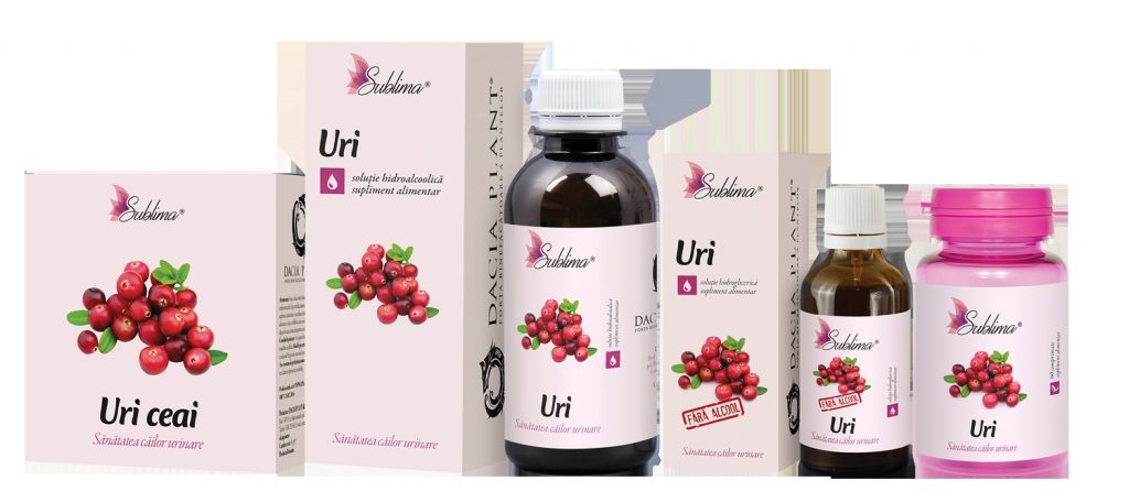 (P) Sublima URI, o linie de produse naturale pentru sănătatea aparatului urinar