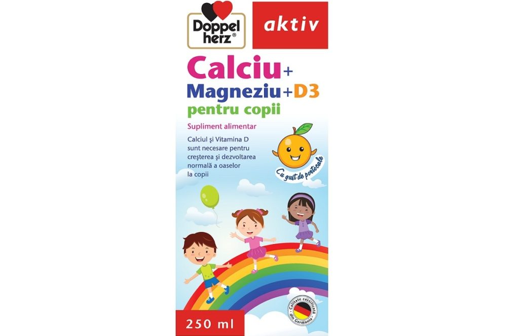 Imunitate și sănătate cu Doppelherz aktiv Calciu + Magneziu + D3 lichid
