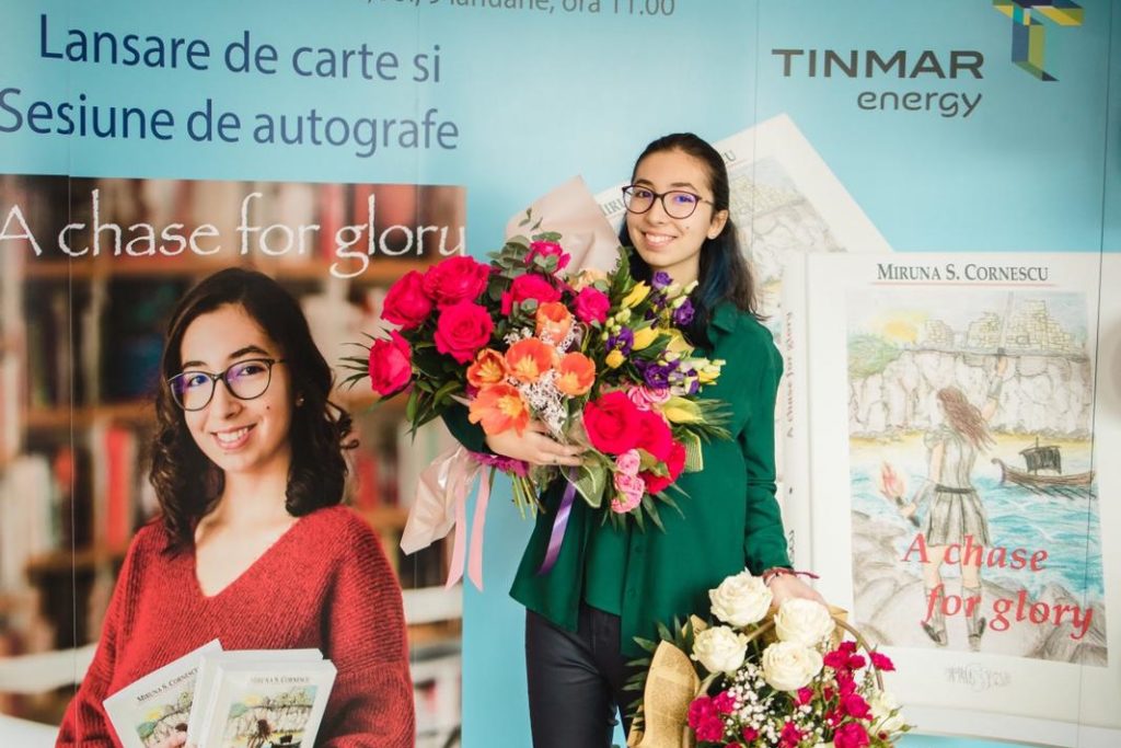 A Chase for Glory, prima carte scrisă în engleză de Miruna Cornescu