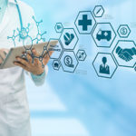 Doctor with Health Insurance Modern Interface Icon Doctor with Health Insurance Modern Interface Icon