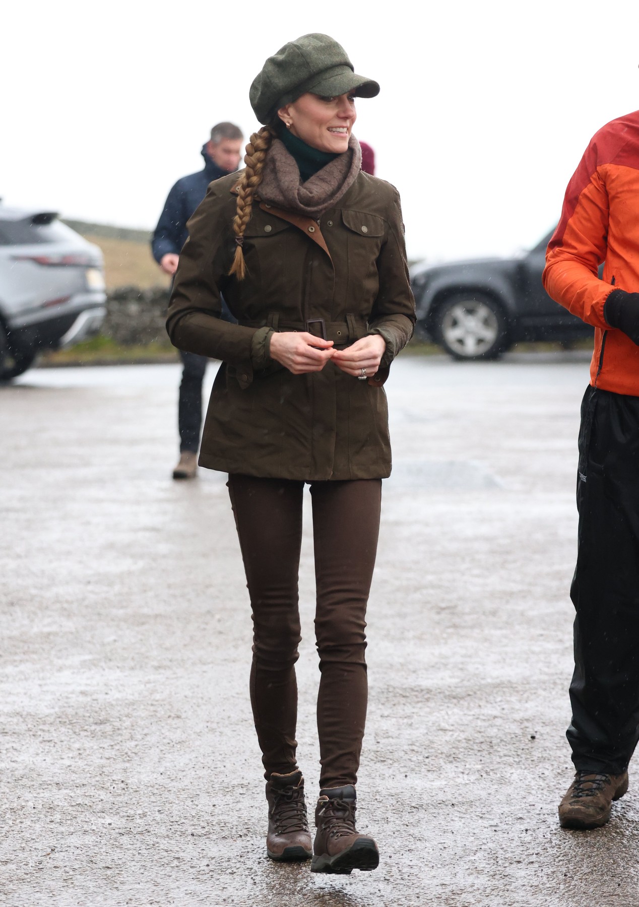 Prințesa Kate în timpul vizitei sale pe munte.Sursa foto: Pool / Zuma Press / Profimedia