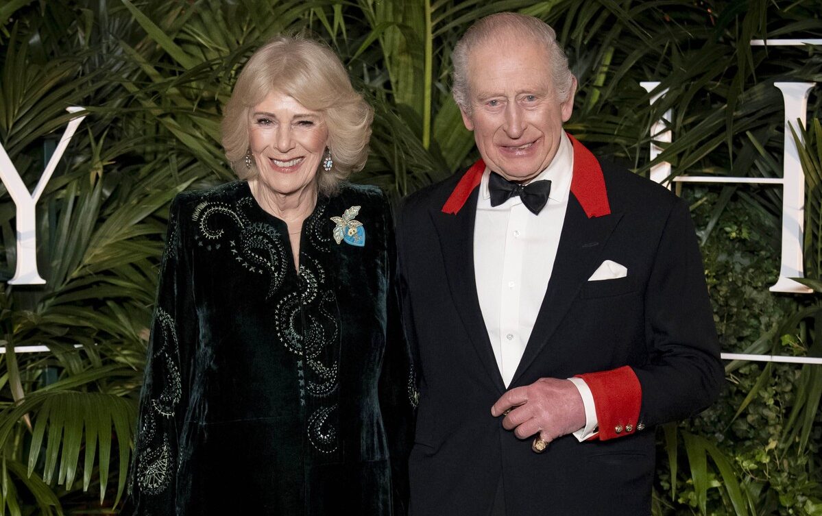 Regele Charles al III-lea și Regina Camilla participă la premiera producției Prime Video „Finding Harmony: A King’s Vision”, la Castelul Windsor, în Berkshire. Sursa foto: Aaron Chown / Avalon / Profimedia