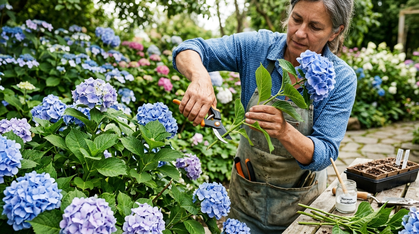 Hortensie înmulțire: Ghidul complet prin care îți poți multiplica gratuit tufa din grădină