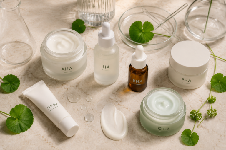 Iată un mic dicționar de prescurtări cu literele de pe produsele cosmetice (Sursa foto: Concept Femeia.ro / Generat AI)