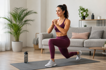10 exerciții pentru siluetă și tonus, pe care le poți face în confortul casei tale