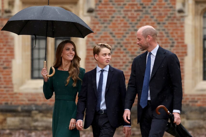 Kate Middleton, apariție impecabilă în prima zi a lui George la Eton. Mesajul discret transmis prin rochia aleasă